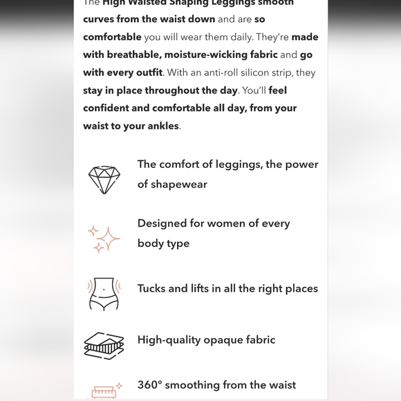 Shapermint Essentials High Waisted Shaping Leggings - Picture 10 of 10